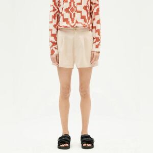 Thinking Mu Narcisco Sustainable Hemp Front Pleat 2.75” Shorts Size 34